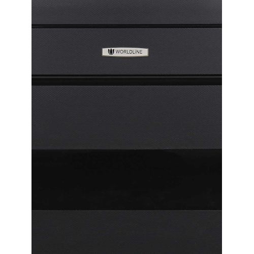 Чемодан большой L полипропилен Worldline Airtex 282 109л 74×47×30см Черный