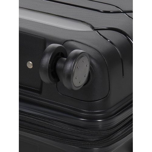 Чемодан маленький S полипропилен  Worldline Airtex 282 46л 54×36×23см Черный