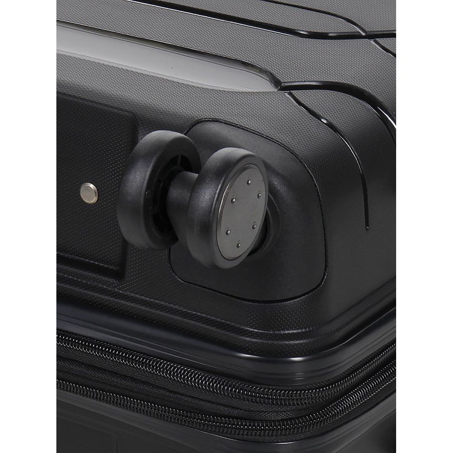 Чемодан маленький S полипропилен  Worldline Airtex 282 46л 54×36×23см Черный
