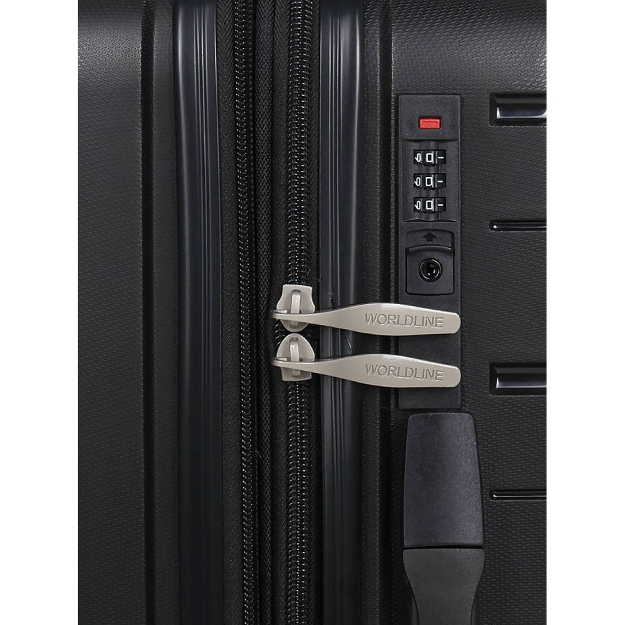 Чемодан маленький S полипропилен  Worldline Airtex 282 46л 54×36×23см Черный