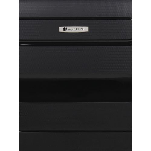 Чемодан маленький S полипропилен  Worldline Airtex 282 46л 54×36×23см Черный