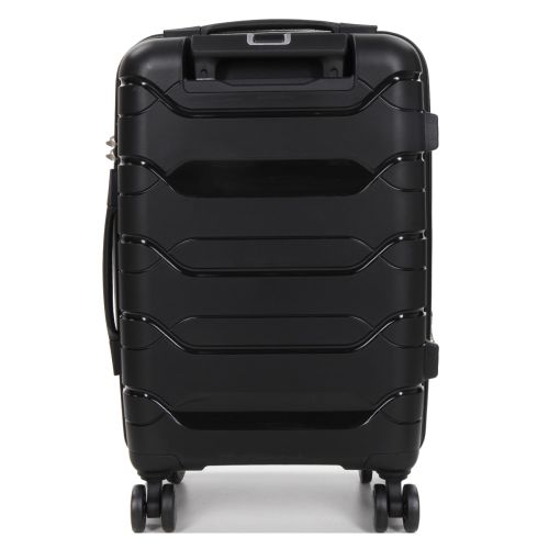 Чемодан маленький S полипропилен  Worldline Airtex 282 46л 54×36×23см Черный