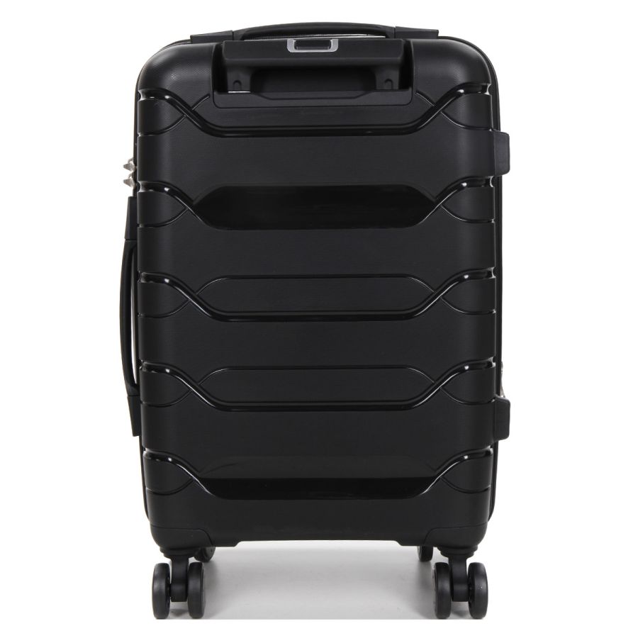 Чемодан маленький S полипропилен  Worldline Airtex 282 46л 54×36×23см Черный