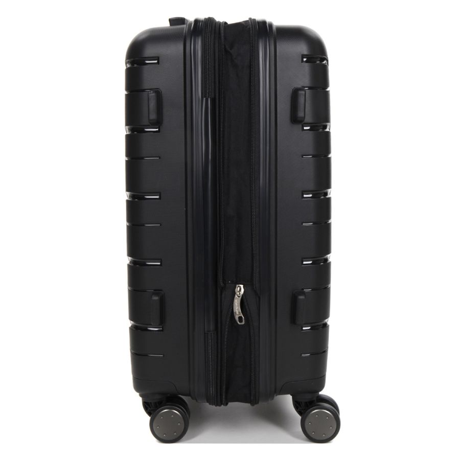 Чемодан маленький S полипропилен  Worldline Airtex 282 46л 54×36×23см Черный