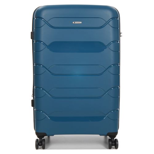 Чемодан большой L полипропилен  Worldline Airtex 282 109л 74×47×30см Синий