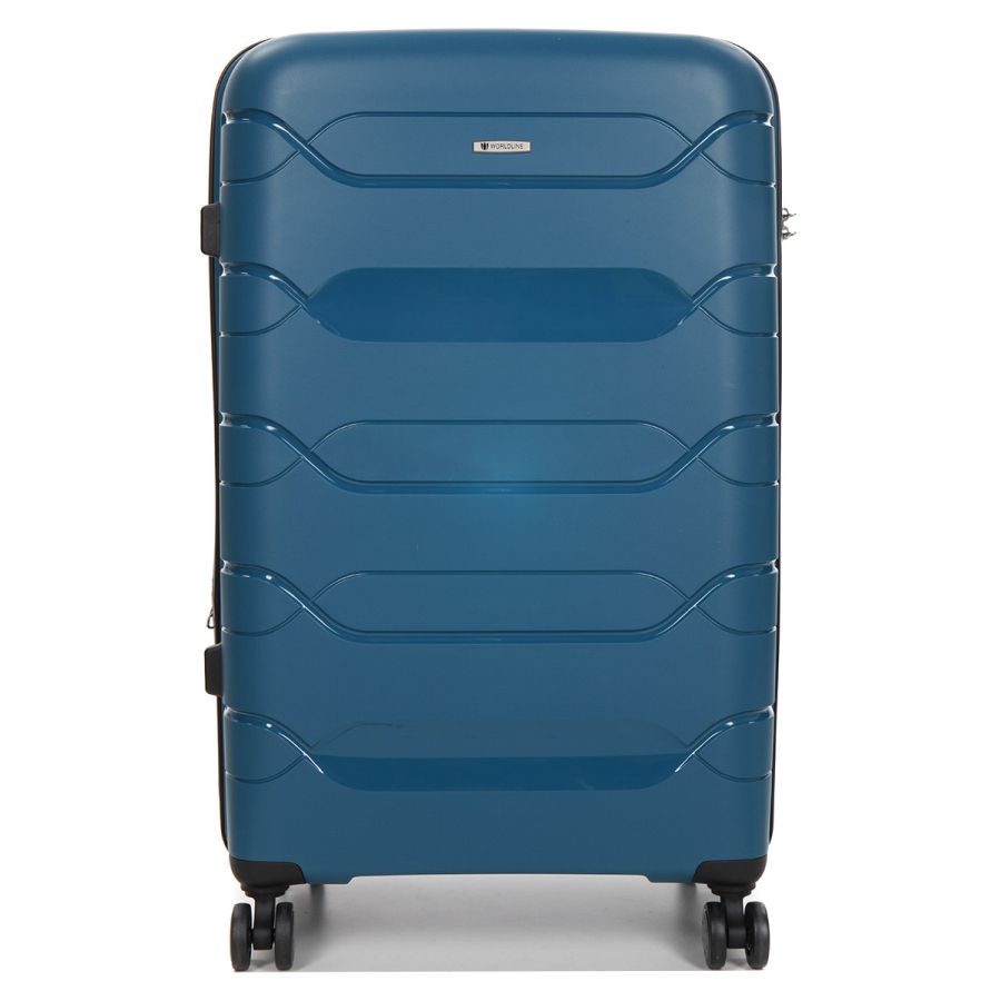 Чемодан большой L полипропилен  Worldline Airtex 282 109л 74×47×30см Синий