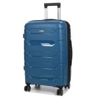 Чемодан средний M полипропилен  Worldline Airteх 282 74л 64×41×26см Синий