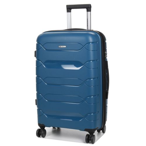 Чемодан средний M полипропилен  Worldline Airtex 282 74л 64×41×26см Синий