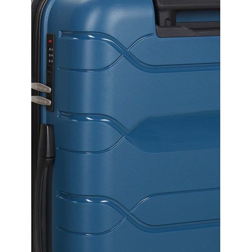 Чемодан средний M полипропилен  Worldline Airtex 282 74л 64×41×26см Синий
