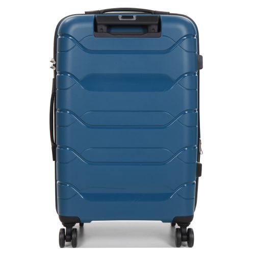 Чемодан средний M полипропилен  Worldline Airtex 282 74л 64×41×26см Синий