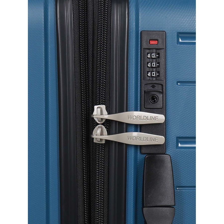 Чемодан маленький S полипропилен Worldline Airtex 282 46л 54×36×23см Синий