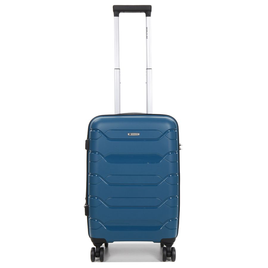 Чемодан маленький S полипропилен Worldline Airtex 282 46л 54×36×23см Синий