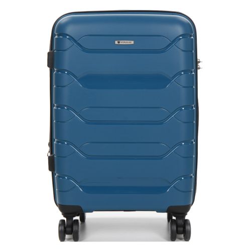 Чемодан маленький S полипропилен Worldline Airtex 282 46л 54×36×23см Синий