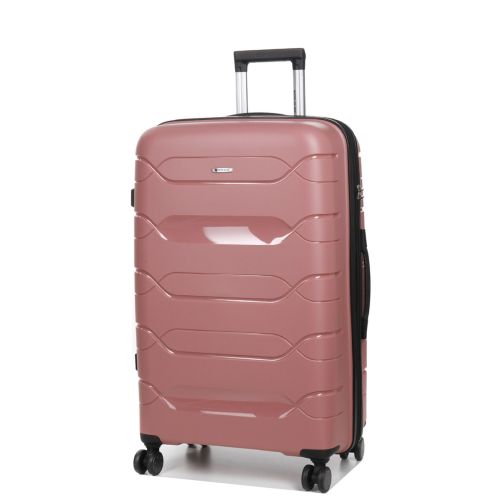 Чемодан большой L полипропилен Worldline Airtex 282 109л 74×47×30см Розовое золото