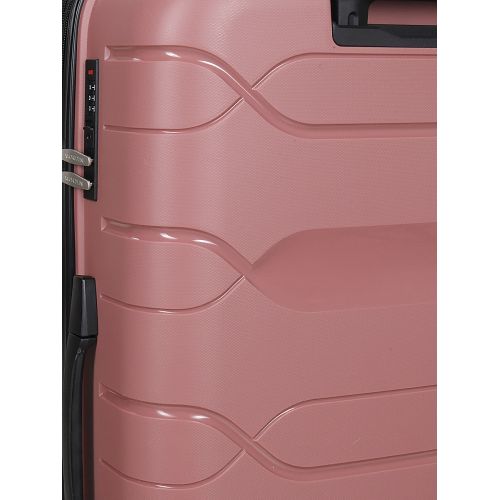 Чемодан большой L полипропилен Worldline Airtex 282 109л 74×47×30см Розовое золото