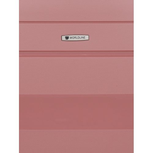 Чемодан большой L полипропилен Worldline Airtex 282 109л 74×47×30см Розовое золото