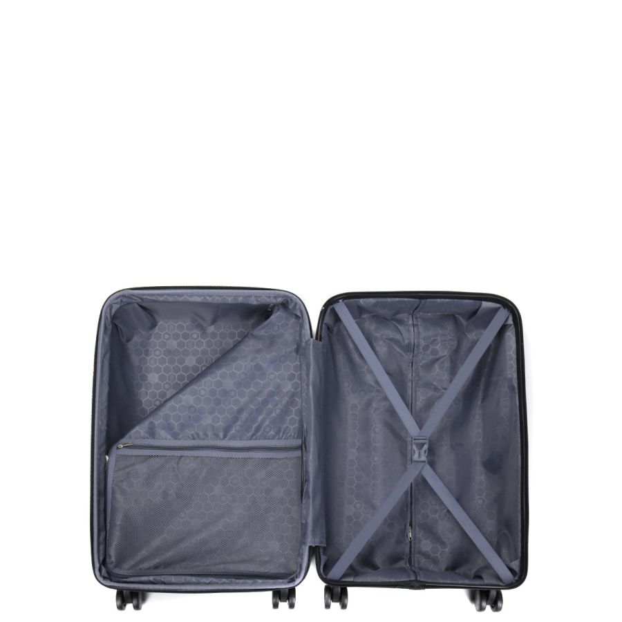 Чемодан средний M полипропилен Worldline Airtex 282 74л 64×41×26см Розовое золото