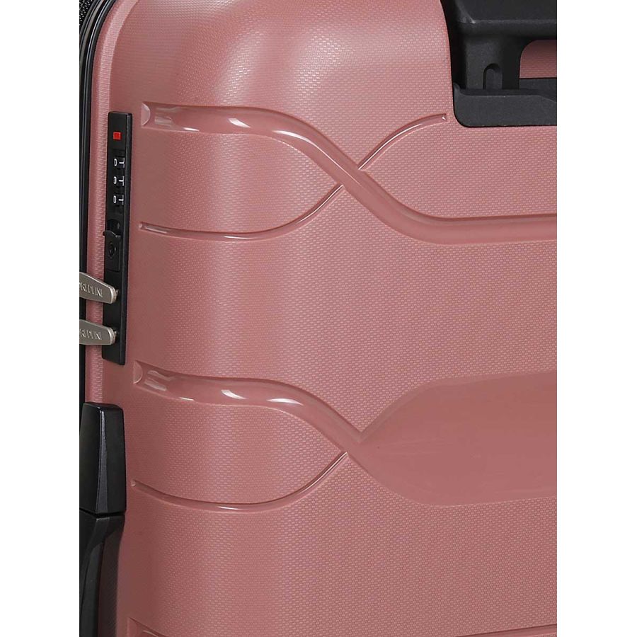 Чемодан средний M полипропилен Worldline Airtex 282 74л 64×41×26см Розовое золото