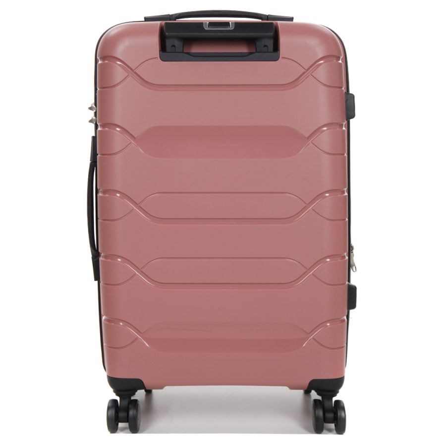 Чемодан средний M полипропилен Worldline Airtex 282 74л 64×41×26см Розовое золото