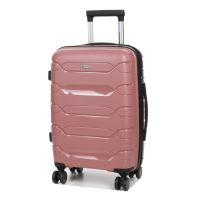Чемодан маленький S полипропилен Worldline Airteх 282 46л 54×36×23см Розовое золото