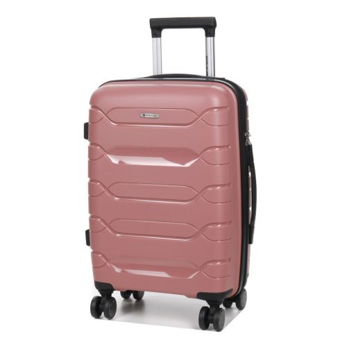 Чемодан маленький S полипропилен Worldline Airtex 282 46л 54×36×23см Розовое золото
