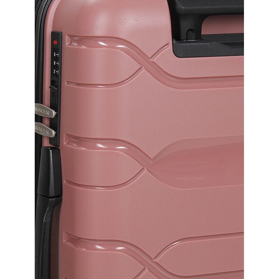 Чемодан маленький S полипропилен Worldline Airtex 282 46л 54×36×23см Розовое золото