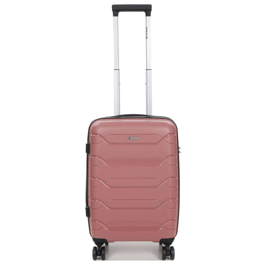 Чемодан маленький S полипропилен Worldline Airtex 282 46л 54×36×23см Розовое золото