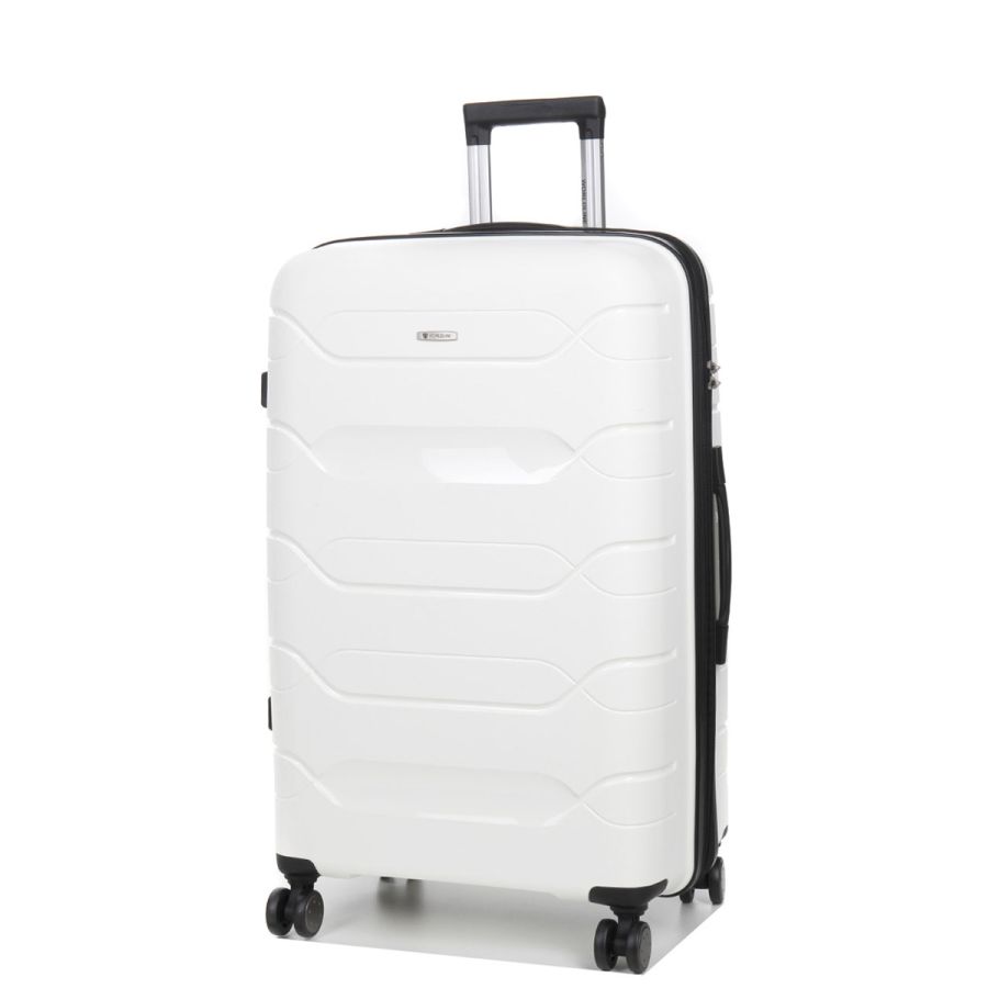 Чемодан большой L полипропилен Worldline Airtex 282 109л 74×47×30см Белый