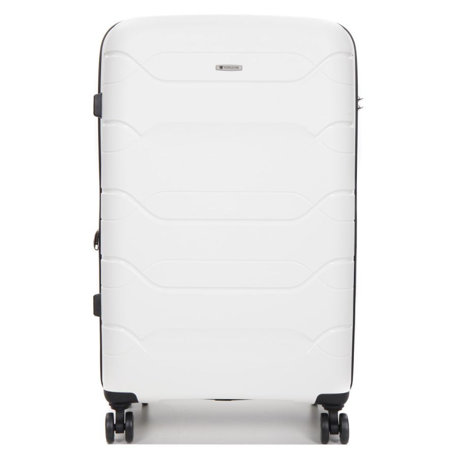 Чемодан большой L полипропилен Worldline Airtex 282 109л 74×47×30см Белый