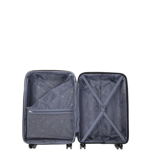 Чемодан средний M полипропилен Worldline Airtex 282 74л 64×41×26см Белый
