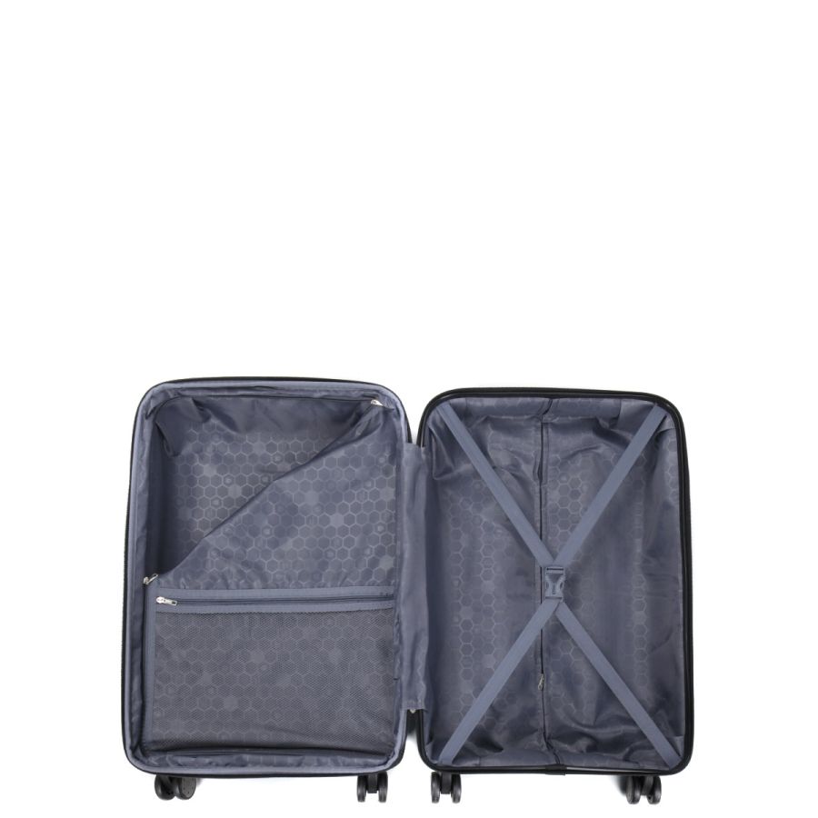Чемодан средний M полипропилен Worldline Airtex 282 74л 64×41×26см Белый