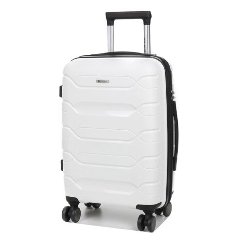 Чемодан маленький S полипропилен Worldline Airtex 282 46л 54×36×23см Белый
