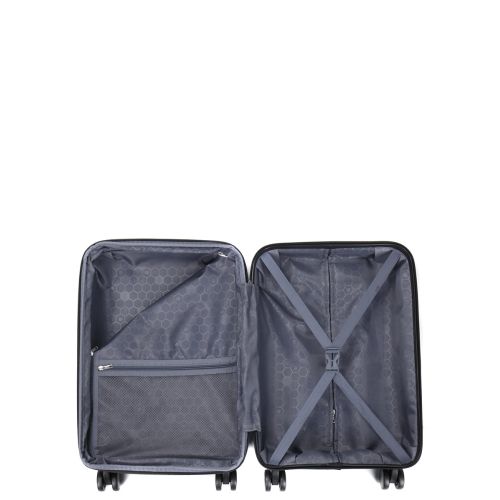 Чемодан маленький S полипропилен Worldline Airtex 282 46л 54×36×23см Белый