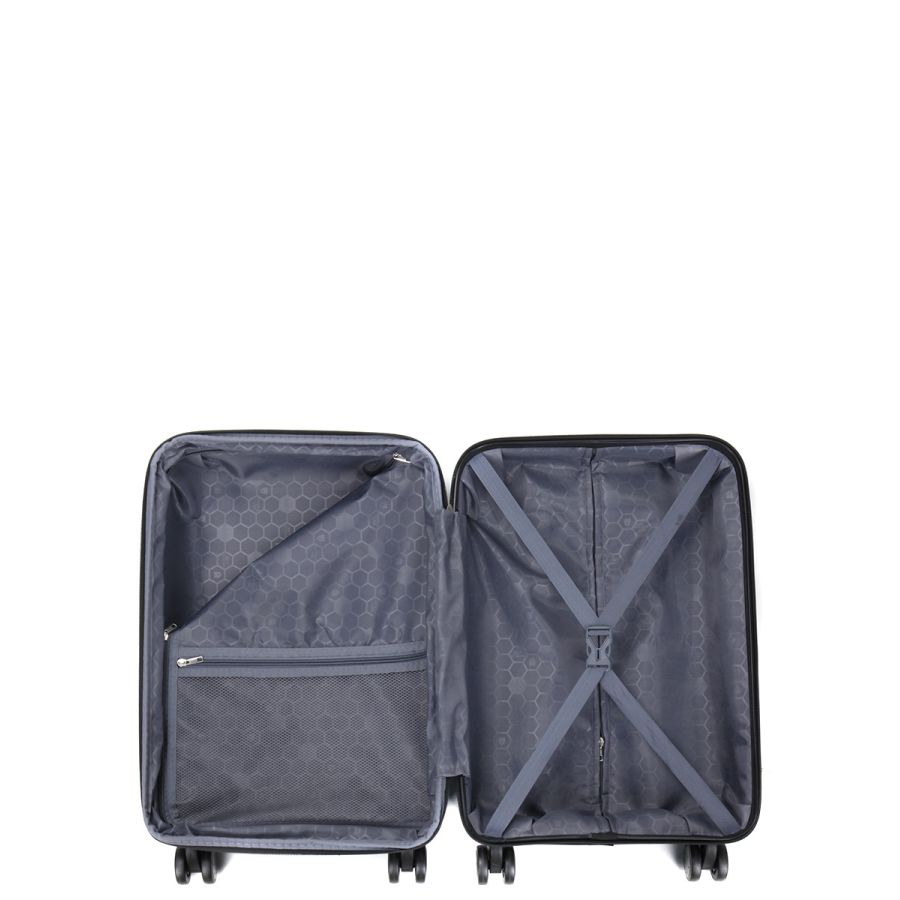 Чемодан маленький S полипропилен Worldline Airtex 282 46л 54×36×23см Белый