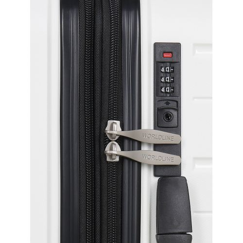 Чемодан маленький S полипропилен Worldline Airtex 282 46л 54×36×23см Белый