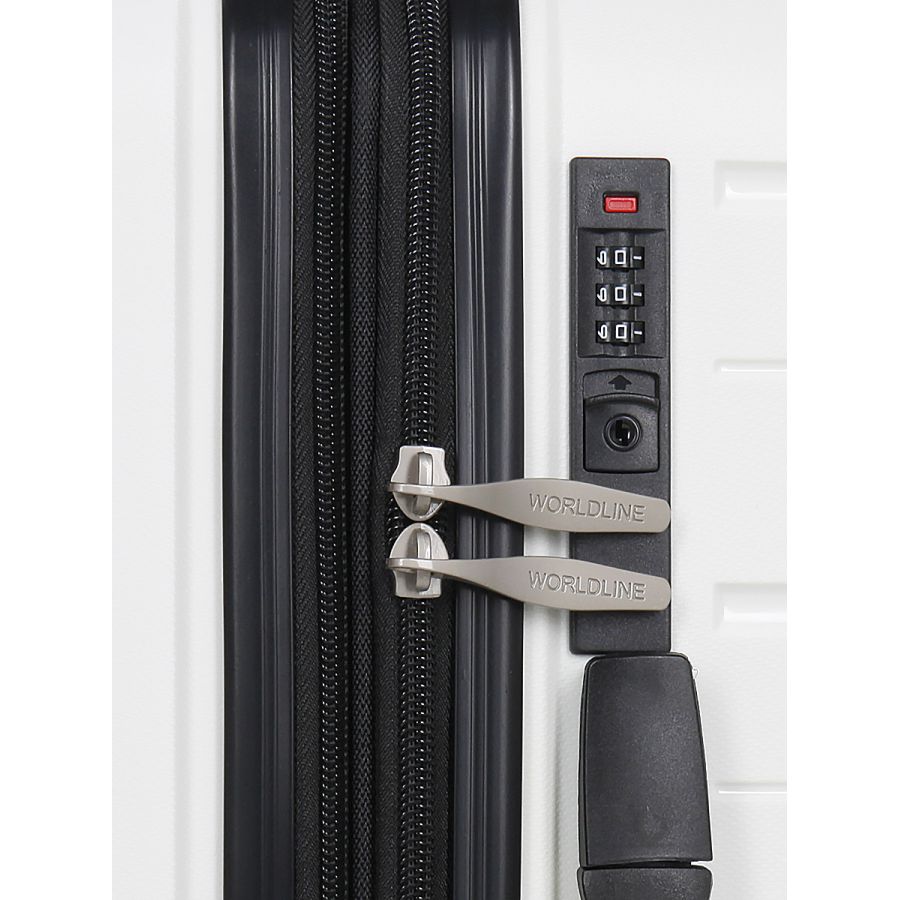 Чемодан маленький S полипропилен Worldline Airtex 282 46л 54×36×23см Белый
