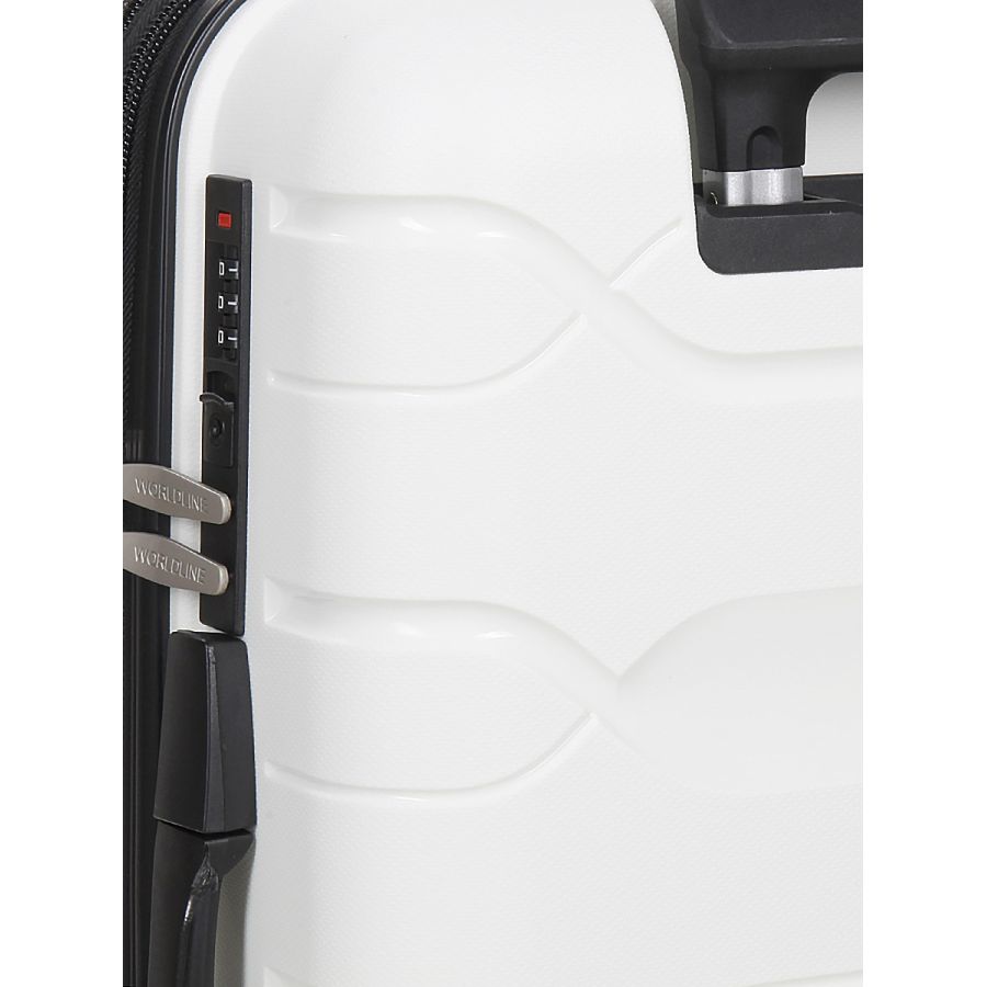 Чемодан маленький S полипропилен Worldline Airtex 282 46л 54×36×23см Белый