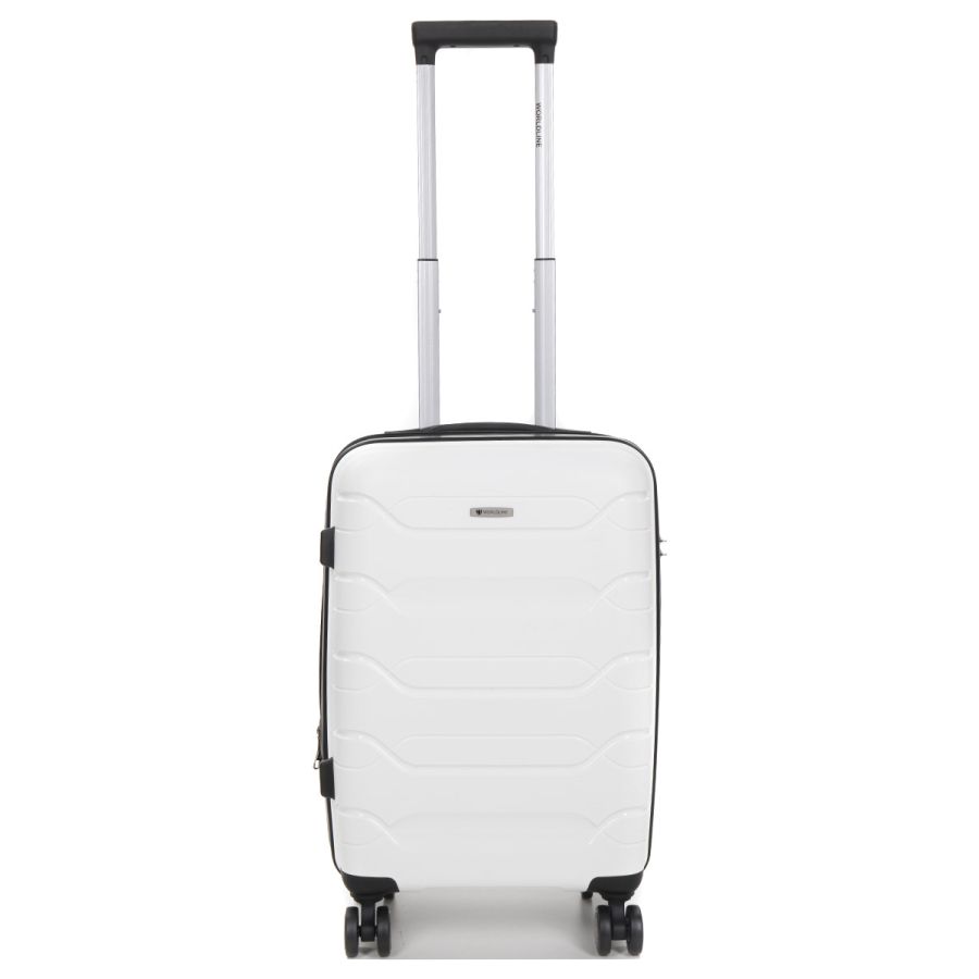 Чемодан маленький S полипропилен Worldline Airtex 282 46л 54×36×23см Белый