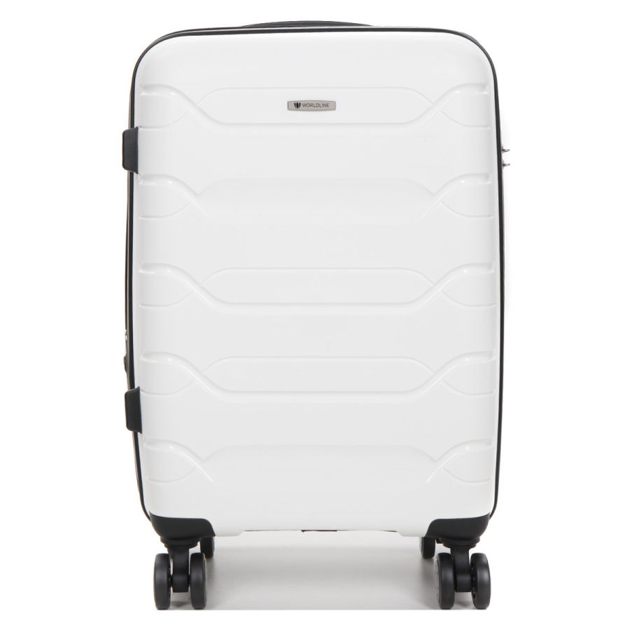 Чемодан маленький S полипропилен Worldline Airtex 282 46л 54×36×23см Белый