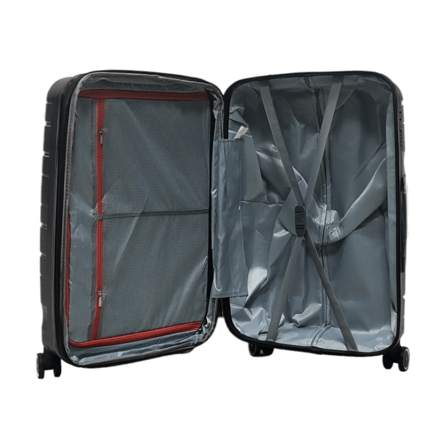 Чемодан маленький S полипропилен Milano bag 0306 56×35×24см 33л Черный