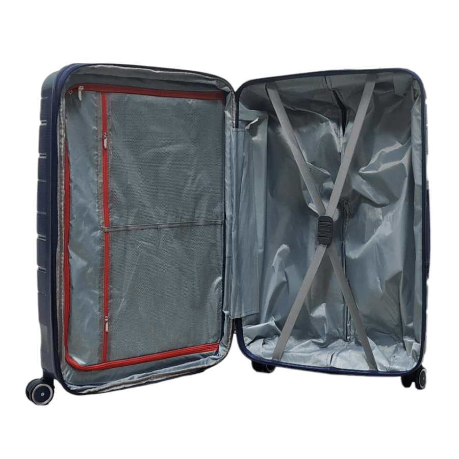 Чемодан большой L полипропилен Milano bag 0306 76×49×31см 82л Темно-синий