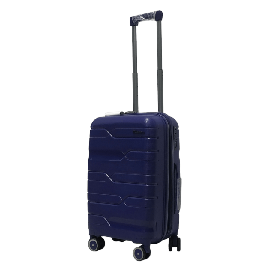 Чемодан маленький S полипропилен Milano bag 0306 56×35×24см 33л Темно-синий