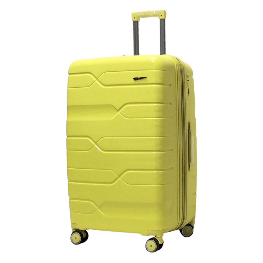 Чемодан большой L полипропилен Milano bag 0306 76×49×31см 82л Желтый