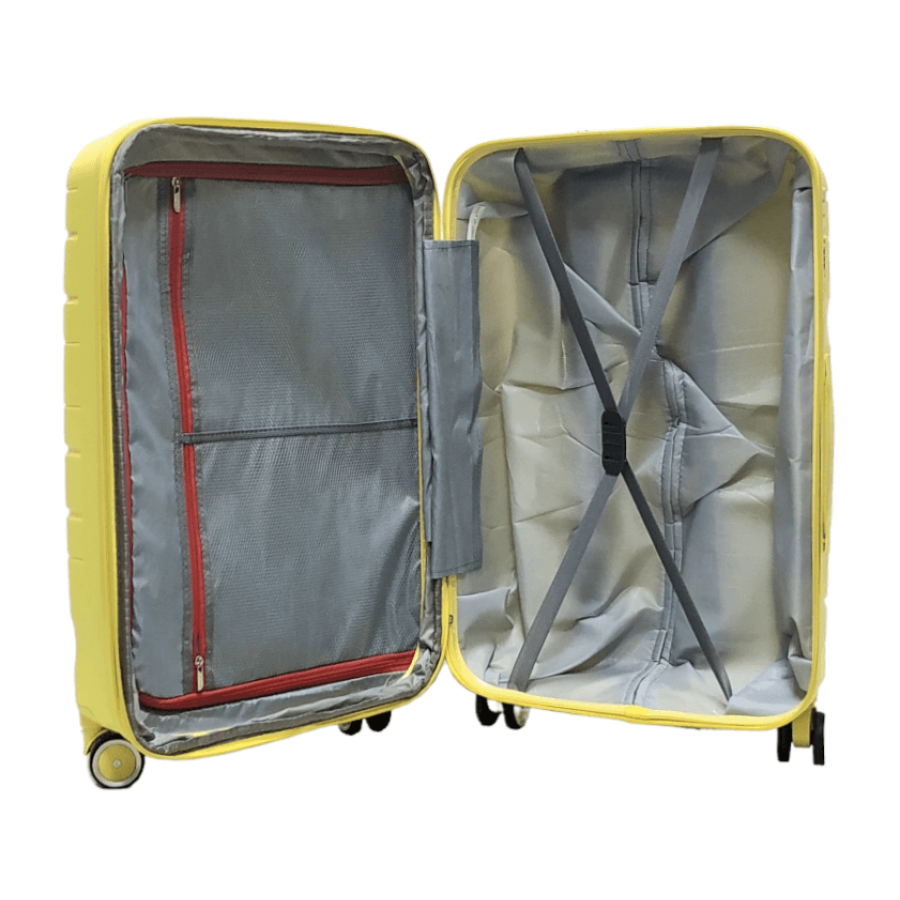 Чемодан большой L полипропилен Milano bag 0306 76×49×31см 82л Желтый