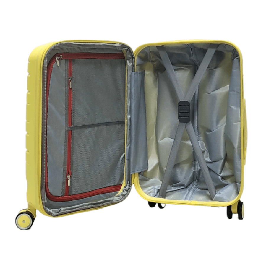 Чемодан маленький S полипропилен Milano bag 0306 56×35×24см 33л Желтый