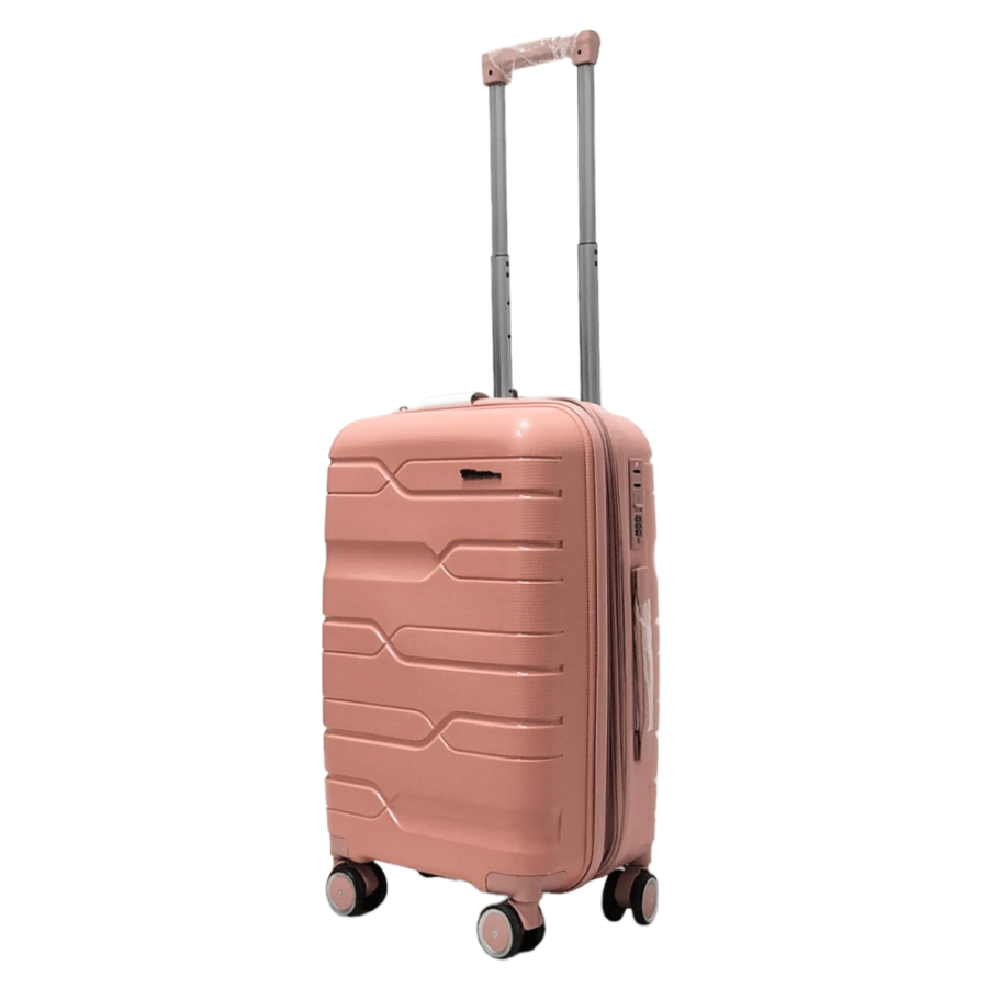 Чемодан маленький S полипропилен Milano bag 0306 56×35×24см 33л Розовый
