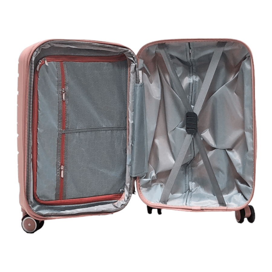Чемодан маленький S полипропилен Milano bag 0306 56×35×24см 33л Розовый