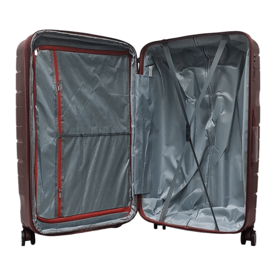 Чемодан большой L полипропилен Milano bag 0306 76×49×31см 82л Бордовый