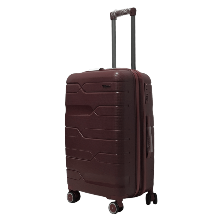 Чемодан средний M полипропилен Milano bag 0306 65×42×28см 56л Бордовый