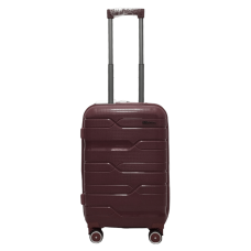 Чемодан маленький S полипропилен Milano bag 0306 56×35×24см 33л Бордовый
